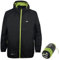 Trespass Unisex Bunda Qikpac Kompakt Zusammenrollbare Wasserdichte Regenjacke, Schwarz (Black), M EU