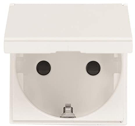Niessen - n2288.1bl base enchufe 2p+t c/tapa zenit blanco Ref. 6522005133