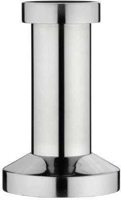 Café Olé Stainless Steel Tamper Grounds in Portafilter, Barista Equipment for Coffee Shop, Silver, 48mm Diameter