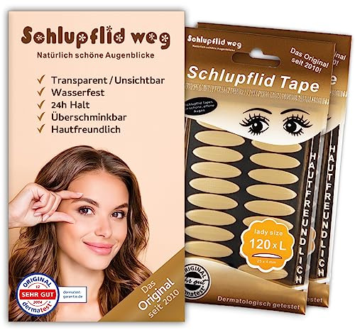 SCHLUPFLID TAPE® lady size (L) Augenlidlifting ganz ohne OP! [240 Stück]