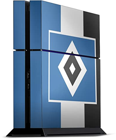 DeinDesign Skin kompatibel mit Sony Playstation 4 Folie Sticker HSV Streifen Hamburger SV