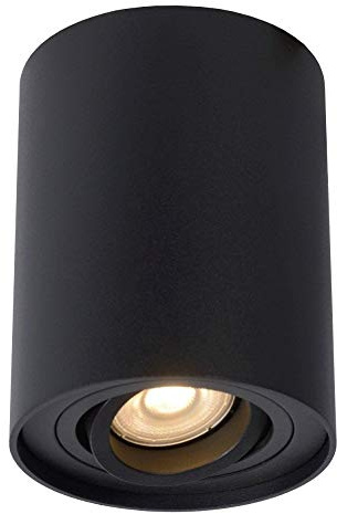 UKEW Modern LED Ceiling Spotlight - GU10 Bulb Flush Surface Mounted Light Fittings Ceilings Living Room, Kitchen, Bedroom - Home Decor Sleek Spotlight Ceiling Light Fitting - LED Tiltable Downlight