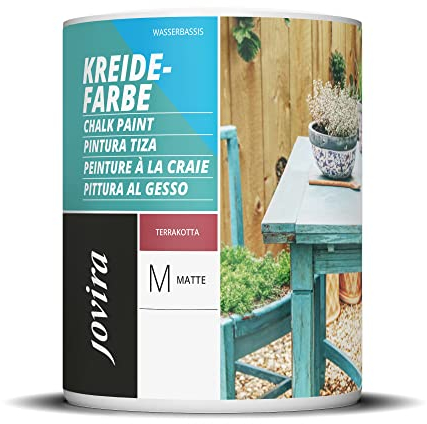 JOVIRA PINTURAS Pintura Tiza - Chalk Paint al Agua Mate. Renueva tus muebles con creatividad. (750 Mililitros, Terracota) C-58
