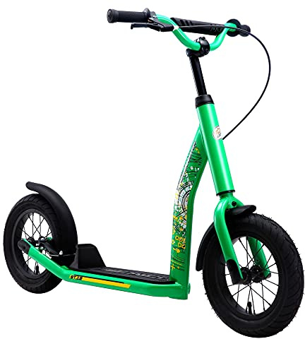 STAR SCOOTER Kinder Tret Roller ab 7 Jahre | City Kick Scooter Luftreifen Höhenverstellbar 12 Zoll New Gen