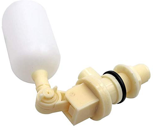 1/2 Wasserschwimmerventil mit verstellbarem Arm, Schwimmerkugelhahn Absperrung für automatische Tränke Schüssel Tank Trog, Kunststoff