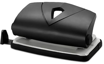 Paper Hole Punch 2-Hole Puncher Portable Punching Machine Home Scho ol & Home Office Supplies for Business Cards, Plastics, Paper