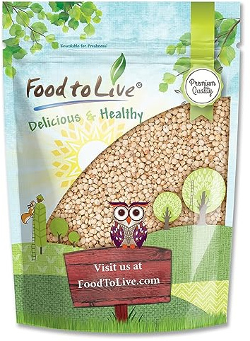 Food to Live Italian White Whole Grain Sorghum, 1.5 Pounds – Premium White Groats. Raw Milo Seeds. Vegan, Bulk Broom-corn. Durra is Great for Making Flour and Popped Jowar Dhani