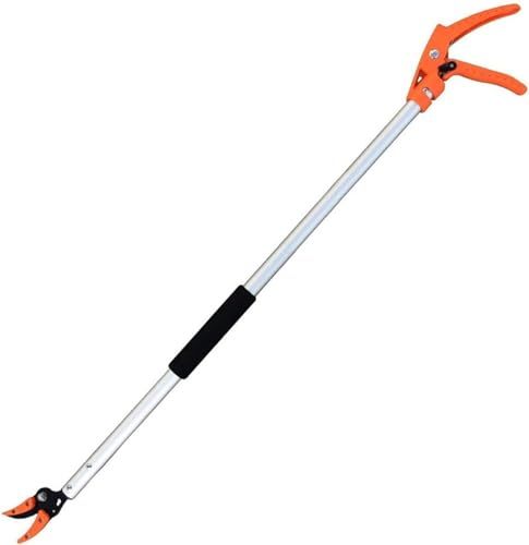 Tree Pruner Hold Snapper Pruner Durable Convenient Short/Long Reach Fruit Picker Handled Secateurs Branches Bypass Trimming Lopper for Tree Branches Long arm pruners