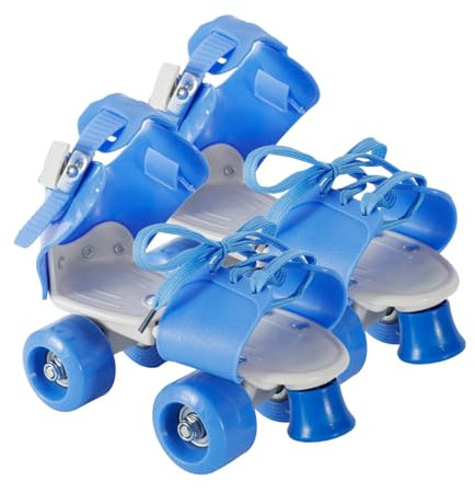 Kinder Rollschuhe - Verstellbare Quad Rollschuhe zum Skaten | Doppelreihig 4 Räder, Keine Notwendigkeit, Schuhe auszuziehen, Outdoor-Freizeit für Anfänger Jugendliche Kinder Samuliy, 1