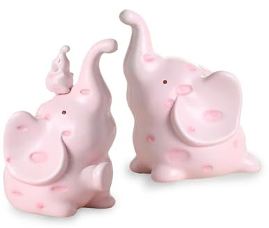 ifreeside Dekorative Buchstützen mit niedlichem Elefant, 1 Paar, kreative Harz-Stopper, Regal, Buchstütze für Zuhause, Büro, Schreibtisch, Bücherregal, Dekoration (Elefant)