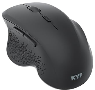 KYF - Souris connectée USB & WiFi 2,4Ghz Ergonomique, Idéal Gaming