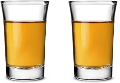 MONSAR Clear Shot Glass 50ml/1.7oz, 6 or 12 Pack, Boston Heavy Base Shooter Glasses, Glassware, Barware, Drinkware Collection for Tequila, Vodka, Whiskey, Brandy, Pack of (12)