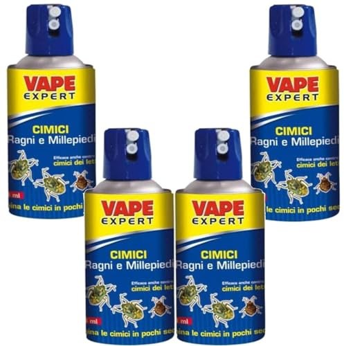 Vape Insetticida Repellente Spray Anti Zanzare, Vespe e Cimici (Vape Expert Cimici, 4)