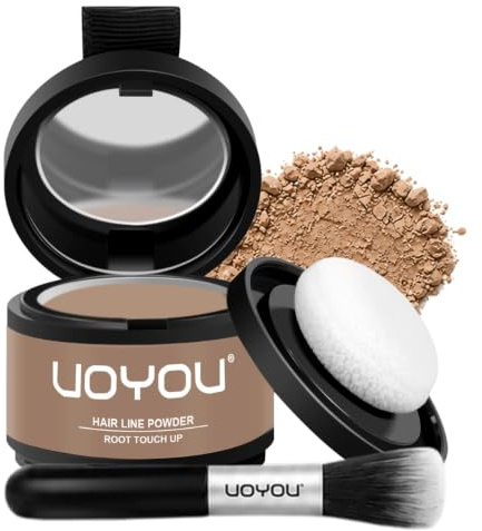 Root Touch Up Gray Root Cover Up - Instantly Conceals Hair Loss, Water & Sweat Resistant, Includes Brush for Thinning Hair Men & Women (Medium Blonde)