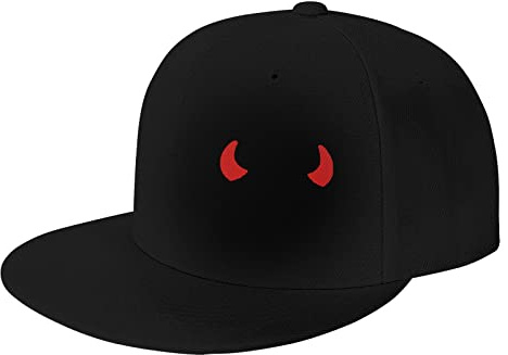Casquette De Baseball Red Devil Horns Bord Plat Casquette Adjustable Baseball Cap Classic Casquette Baseball Cap pour Running Camping Randonnée