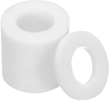 PATIKIL Flache Unterlegscheiben, 50 Stück 15mm Außendurchmesser 8mm Innendurchmesser 2mm Dicke PTFE-Dichtungsunterlegscheiben Flanschdichtung Dichtung für Wasserhahnrohr Wasserschlauch