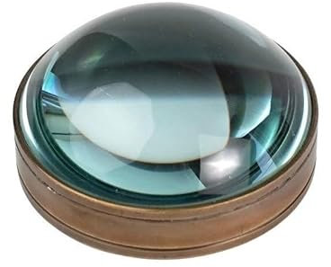 Brass PaperWeight Magnifier Glass Map Reader Dome Lance Magnifier Office Decorative Item Husband Gift Anniversary Present