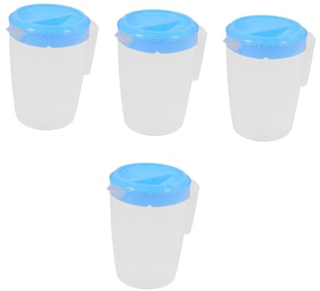 IMIKEYA 4pcs Juice Pitcher Lid Water Container for Fridge Lemon Jugs Cocktail Jugs for Tea