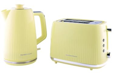 Hamilton Beach Kettle and Toaster Set, Miami, Electric Kettle 1.7L, Wide Slot Toaster 2 Slice, Boil Dry Protection, 7 Variable Browning Levels, Banana Split - HBMIAB