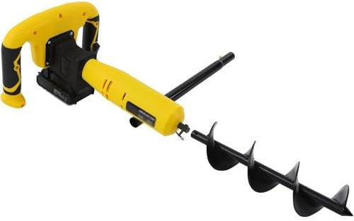 Trivella elettrica senza fili per scavare fori postali, strumento di giardinaggio portatile con funzione inversa, ideale per la perforazione del terreno, piantare e uso agricolo