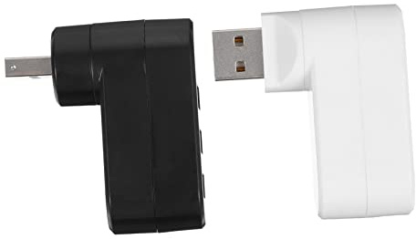 Hub USB 2.0 Blanc à 3 Ports en Plastique, Lot de 2 | Adaptateur Multi-usb, Puce Intégrée Niveau Ingénierie, Usage Simultané, Transmission Rapide