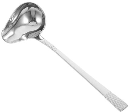 Ciieeo Mestolo in Acciaio Resistente Con Beccuccio Becco D'anatra Cucchiaio Storto Versatile Per Cucina Per Servire Salse Zuppe e Condimenti Con Versamento Preciso Ed Elegante