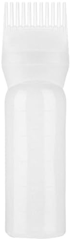 Aplicador de botella de raíz | Color de color de cabello peine con escala fácil para retoque y colorante corto