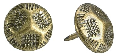 QUARKZMAN 100 Stück Polsternägel Möbelstifte Heftzwecken Gelb Bronze | 13x13mm Reißnägel Sortiment, Kohlenstoffstahl, Für Zuhause Sofa DIY Dekorative Nagelköpfe Nägel