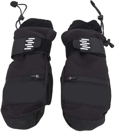 RiToEasysports Skihandschuhe, Isolierte 5-Finger-innere Winddichte Snowboard-Fäustlinge mit Stoßdämpfenden Eva-Pads für den Außenbereich (XL)