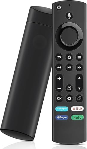 Sprachfernbedienung für Fire Series (1./2./3. Gen), Stick (HD, 4K, 4K Max, Lite), Cube mit Sprachsteuerung, Kompatibilität: Insignia, Toshiba, Pioneer, Omni Smart TVs