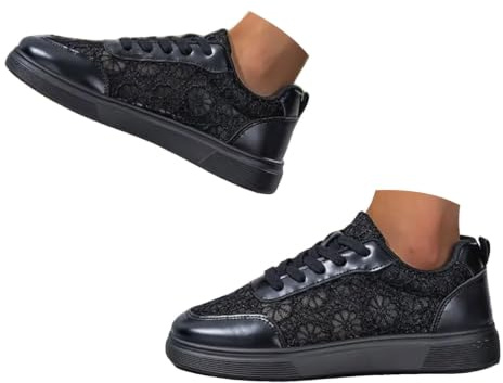 SKFLABOOF Baskets traditionnelles pour femme - Chaussures d'été confortables - Chaussures d'été blanches Dirndl plates pour élégantes chaussures en tissu blanc - Baskets blanches respirantes élégantes