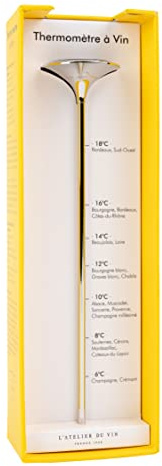 L'ATELIER DU VIN – Termometro per Vino – Acciaio Inossidabile – Goditi il Tuo Vino alla Temperatura Giusta