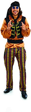 Fun Shack Rock Star Fancy Dress Adults Halloween Costumes for Men Adult Large