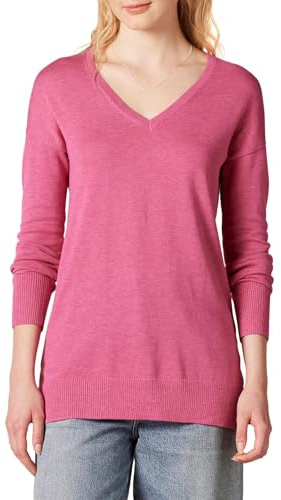Amazon Essentials Pull Tunique Léger À Manches Longues Et Col En v (Disponible En Grande Taille) Femme