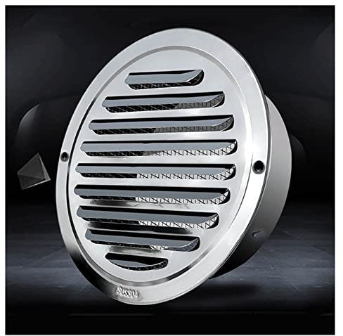 ZXCASDF Griglia di Ventilazione A Sfera, in Acciaio Inox, con Montaggio A Parete, per Bocchette di Scarico, per Bagno, Cucina E Ventilatori, Griglia di Scarico in Acciaio Inox,80mm/3.15in