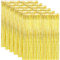 ASelected 6PCS Tinsel Curtains, 1 x 2m Gold Foil Curtain, Fringe Curtains Party Decorations, Curtains Photo Backdrops Streamer Party Supplies for Birthday Wedding Christmas Shower Party
