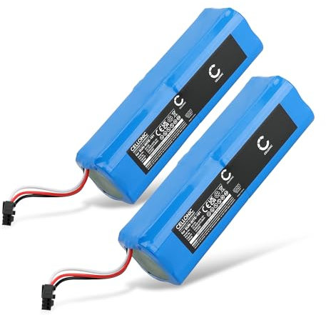CELLONIC, Akku für Staubsauger kompatibel mit Xiaomi NR18650 M26-4S2P, kompatibel mit Viomi S9, SUN-INTE-181 (14.4V, 5200mAh) 2 Stück
