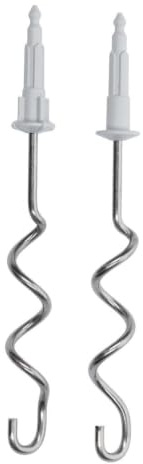 easyPART passend für BOSCH 12009768 Knethaken Comfort Set für Handmixer | Rührhaken links rechts, Hellgrau, Kunststoffaufnahme, 00643900, 00659779, Küchenmaschine, Kompatibel mit Balay, Constructa