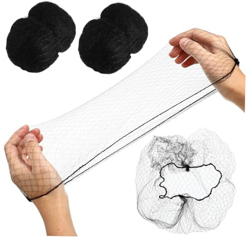 IMIKEYA 100stücke Unsichtbare Haarnetze Elastisches Haarnetz Für Dutt Schwarz Für Friseure Gesundheitswesen