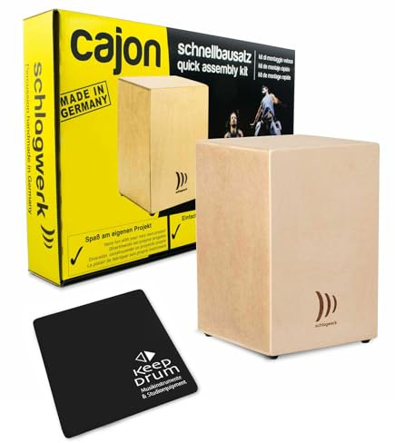 Schlagwerk CBA10S Cajon Schnellbausatz Medium + keepdrum Sitzpad