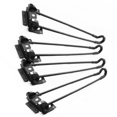 4 PCS Haarnadel Tischbeine Stabile Haarnadelbeine aus Metall Klappbare Beine Eisen-Tischbein aus Metall für Laptop Tisch Schrank Schreibtisch Esstisch (420mm(7mm))