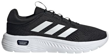 Adidas Womens Cloudfoam Comfy, Black/White/Black, 6