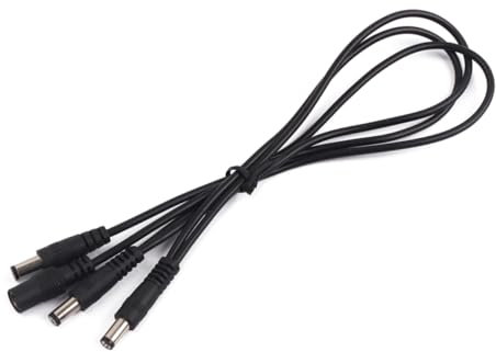 ibasenice Daisy Chain Kabel Splitter Für Effektpedale Zu Stromversorgungskabel Gitarre Hohe Leitfähigkeit Rauschisolierung Schwarz