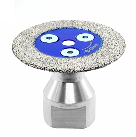 ZHLWei 3 Stück Diamant-vakuumgelötete Gravursäge, Höhlenmesser, Abnehmbarer M14-58-Flansch, Mini-Schleifscheibe for Beton, Keramikfliesen