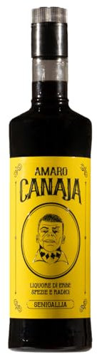 Amaro Canaja Liquore di Erbe, Spezie e Radici - Botaniche dal Gusto Complesso e Profumo Avvolgente - Prodotto Artigianale Dolcemente Amaricante - 70 Cl, 28% Vol (1 Bottiglia)