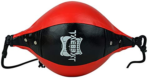 Doppelendball mit Pumpe – Boxball aus PU-Leder für Speed-Striking- und Dodge-Trainingsball – Inklusive Schnüren und Haken für das Fitnessstudio-Workout MMA Muay Thai