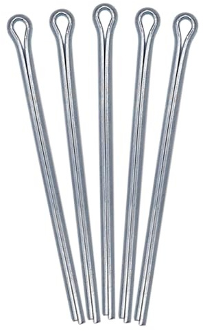 SKIR'CO (25 Stück) Splinte aus verzinktem Stahl 5 x 100 mm, Splintstifte, DIN 94, Splinte aus Metall