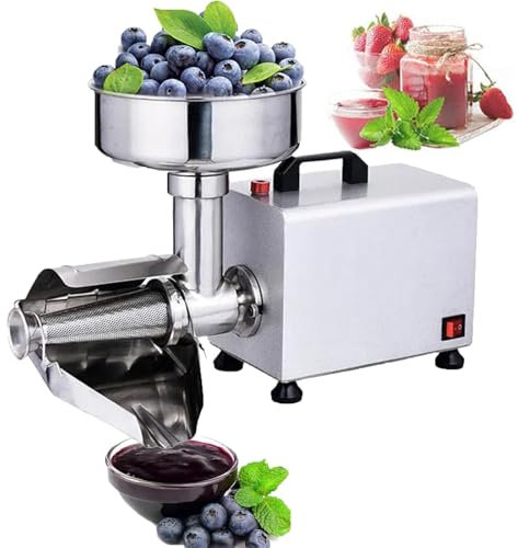 YhsPkh 370w Sauce Maker(φ2.0mm Fine Filter Screen), Commercial Tomato Strainer Machine, Safety Devices, Easy to Clean, For Canning Tomato Purees, Sauces
