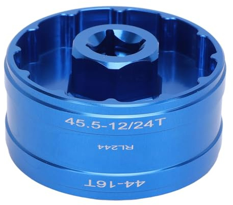 Tbest Fahrrad-Tretlager-Entfernungswerkzeug, 44 Mm, 45,5 Mm, 16 24 Kerbe, Doppelseitiger Tretlager-Entferner