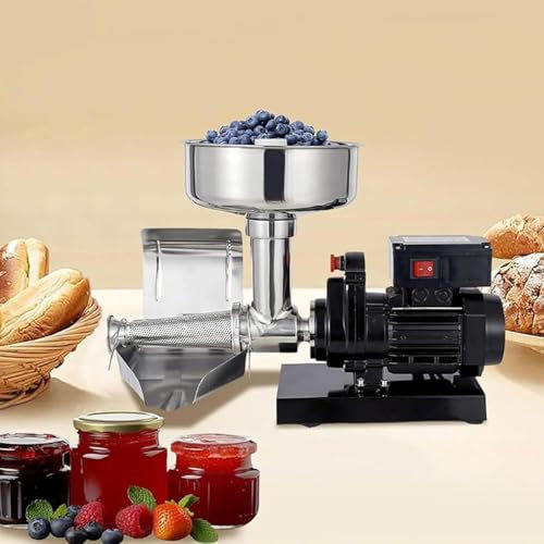LZDOYY Passapomodoro Elettrico 450W Macchina per macinare i pomodori 160kg/h Passapomodoro in Acciaio Inox Passapomodoro Staccabile Pressa per macinazione Alimentare e passapomodoro